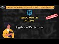 L9.5 Algebra of Derivatives | IGNOU BSCFMT/BSCM BMTC131 Calculus | Vigyan Academy