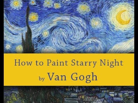 How to Paint Starry Night by Van Gogh (Time lapse) - Shoulder Bag - YouTube