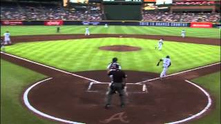 2012/08/16 Medlen's heads-up throw