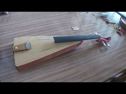 видео: Triangular violin made from scrap materials in 3 days, simple design  Test 952