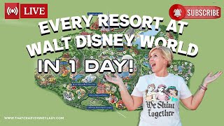 Every Disney Resort in One Day! Part 2 #live