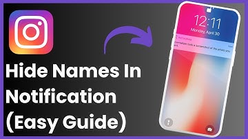 How To Hide Names On Instagram Notifications !