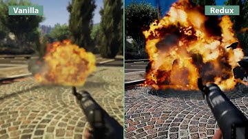GTA 5  Vanilla vs Redux Mod Graphics Comparison 1080p 1280 x 720