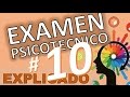 TEST PSICOTECNICOS OMNIBUS # 10 VARIADOS DE EXAMEN EXPLICADOS En español