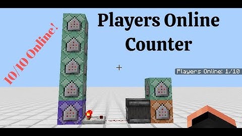 Players Online Counter Display  |  Minecraft Bedrock 1.16.200