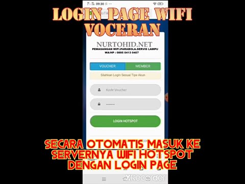 Login page WiFi hotspot Mikrotik, buat masuk username dan password