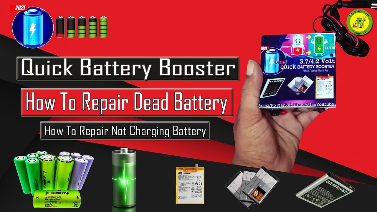Quick Lithium Battery Booster How To Repair Not Charging Battery How