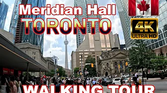 Meridian Hall | Graduation | TORONTO Downtown | Walking Tour 4K | Ontario Canada