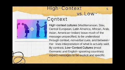 Local and global communication in multicultural settings