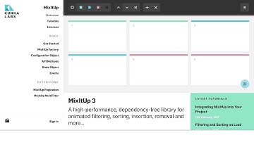 MixItUp - How to use awesome mixItUp latest version (3.3.0) - 2018 Update