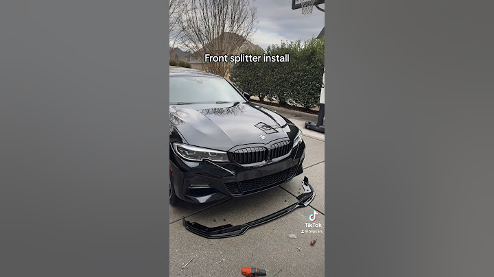 G20 BMW Front Splitter/Lip Install 🔥 #bmw #bmwg20 #bmw330i #carmods #carmodification