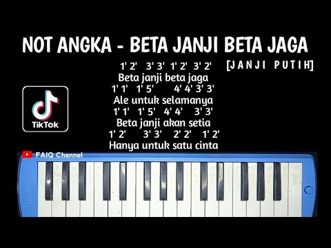Not Angka Pianika Lagu Beta Janji Beta (Janji Putih) Doddie Not pianika beta janji beta jaga (janji putih) - YouTube