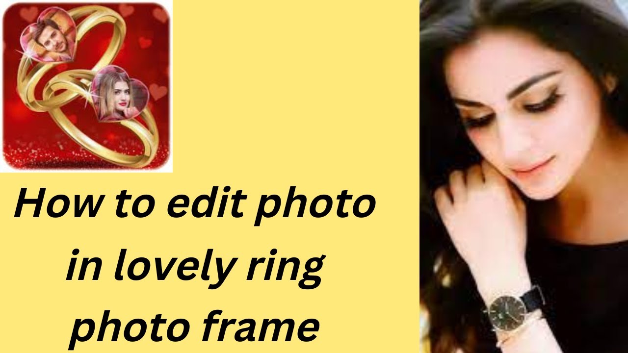 How to edit photo in lovely ring photo frame/ lovely ring photo frame ma photo kaisa edit karan