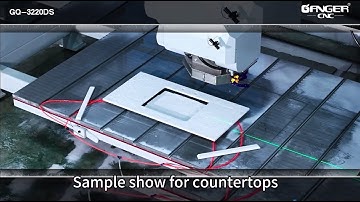 GANGER CNC 5 Axis bridge saw cutting machine GQ 3220DS