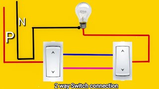 two way switch connection ||🔌bord wiring | 2 way switch connection ||house wiring  wiring videos screenshot 5