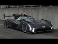 Cadillac vseriesr lmdh  gtp testing at spa francorchamps in full blackbird look 