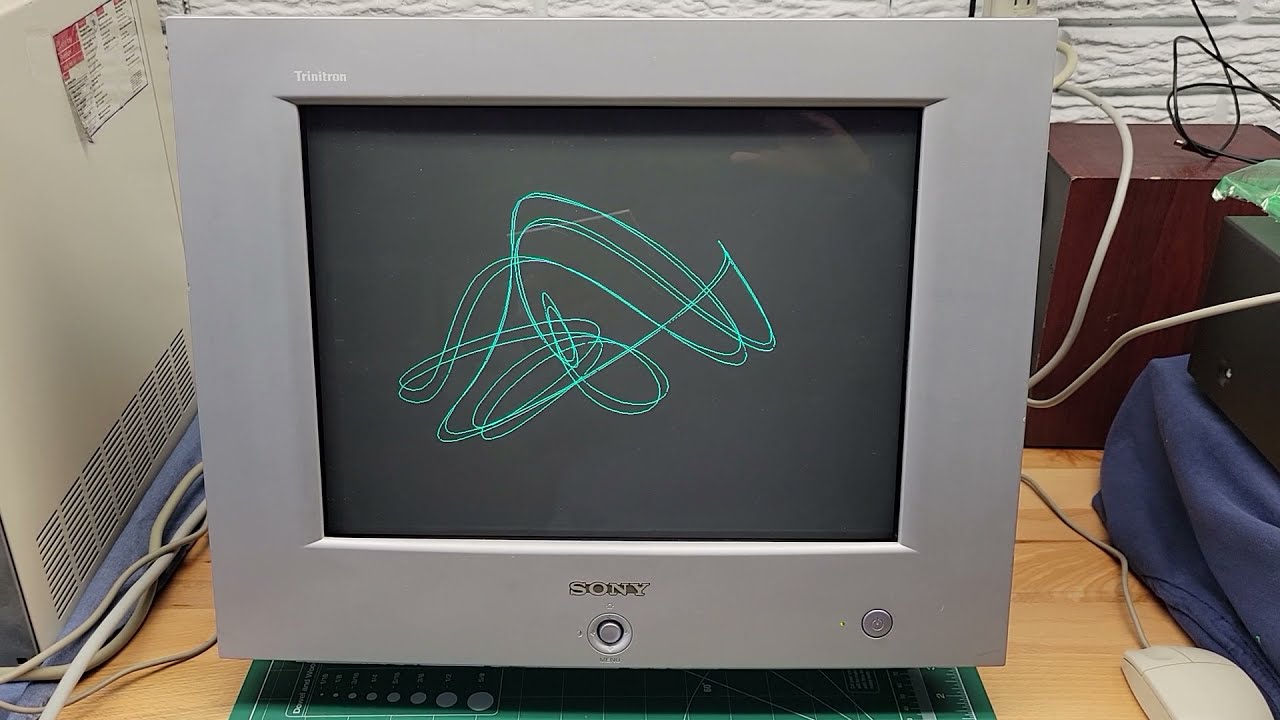Sony HMD-A200 CRT Computer Monitor DEMO - YouTube