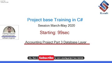 Accounting Project Part 3 Database Layer in C#