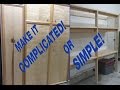 How to make sturdy 2x4 garage shelves easy or complicated!