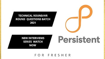 Persistent Systems Technical/Hr Round Questions Batch 2021 || Ep 01
