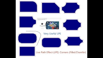 Inkscape Youtube Tutorial. Inkscape 1.0 LPE Live Path Effect Corners (Fillet/Chamfer)