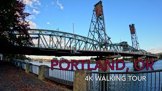 A Walk Through Downtown Portland | Oregon | US | American City Walking | City Sounds | 4K