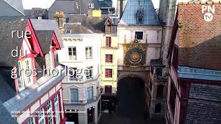 Rouen confinée vue par un drone.