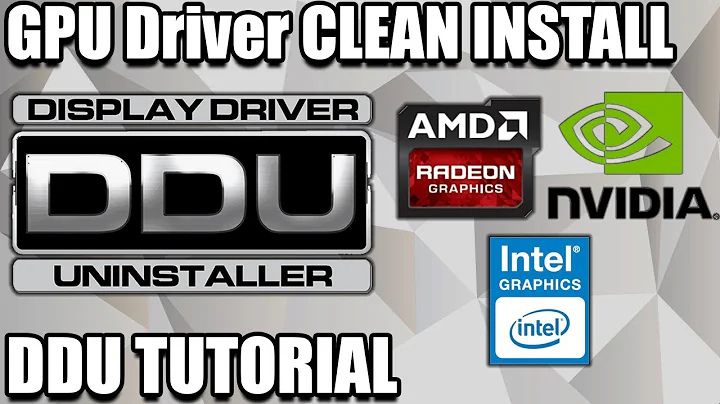 How to do a Clean Graphics Card Driver Installation - DDU Tutorial - GPU Driver Uninstall