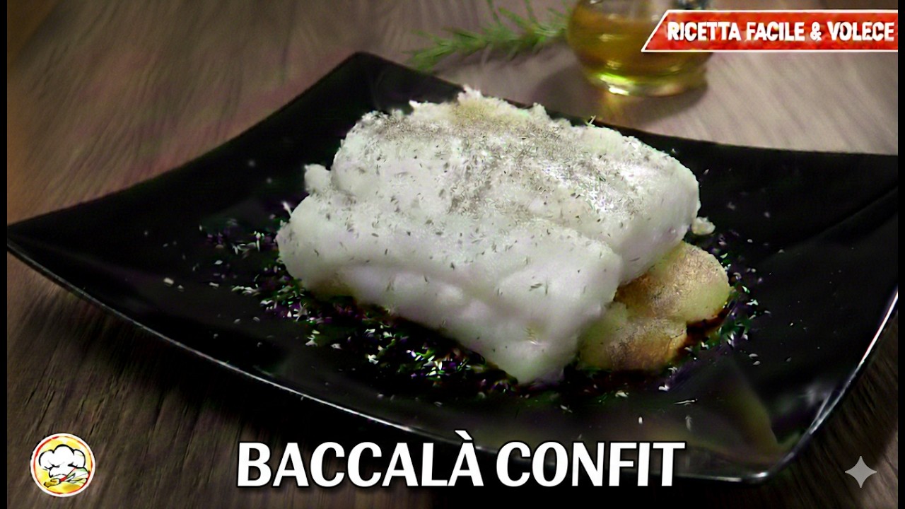 Baccalà Confit e Patate Saltate: Il Segreto per un Pesce Morbidissimo