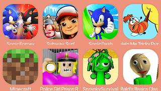 Police Girl Prison,Minecraft,Sonic Dash,Subway Surf,Spranky Survival,Help Me Tricky Puzzle