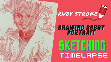 Drawbot Pen Plotter Portrait | Axidraw | Robot Portrait #arduino #corexy #2dplotter #cnc #diy