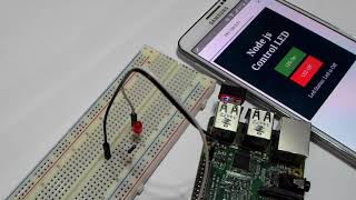 33   Raspberry Pi Express js & Mobile LED diode control