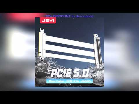 A must-have product! JEYI PCIe 5.0 X16 Riser Cable - 90 GPU Extension for RTX 5090/4090 & RX 7900