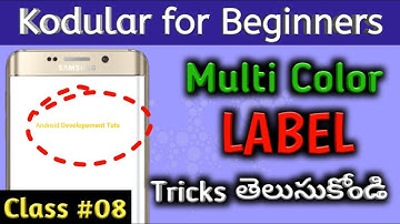 #08 Use of Label in Kodular and Thunkable | Label secrets | Android App developemt Tutorials