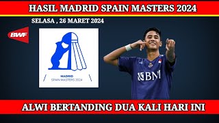 HASIL LENGKAP KUALIFIKASI MADRID SPAIN MASTERS 2024 | HASIL BADMINTON HARI INI