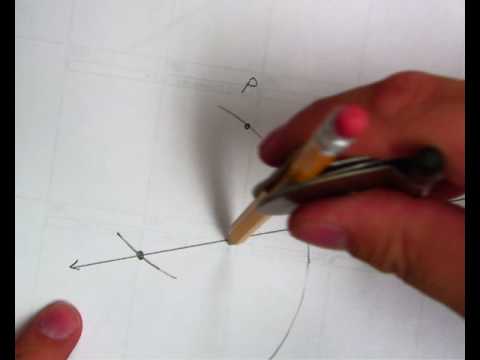 Perpendicular to a line through a given point