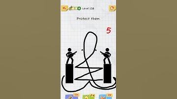 Draw 2 save || Level 138 - #shorts #draw2save #drawing #gameplay #androidgames #iosgames
