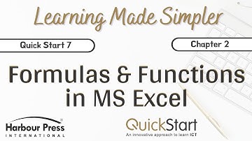 Quick Start Class 7-Chap 2 Formulas and Functions in MS Excel (Part 1)
