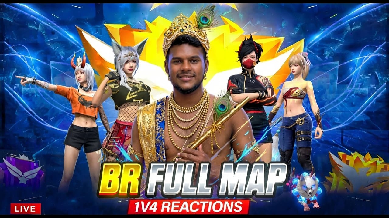MAMA IS LIVE !! BR-FULL MAPS ESPORTS MODE AND 1V4 REACTIONON YOUR GAMEPLAY
