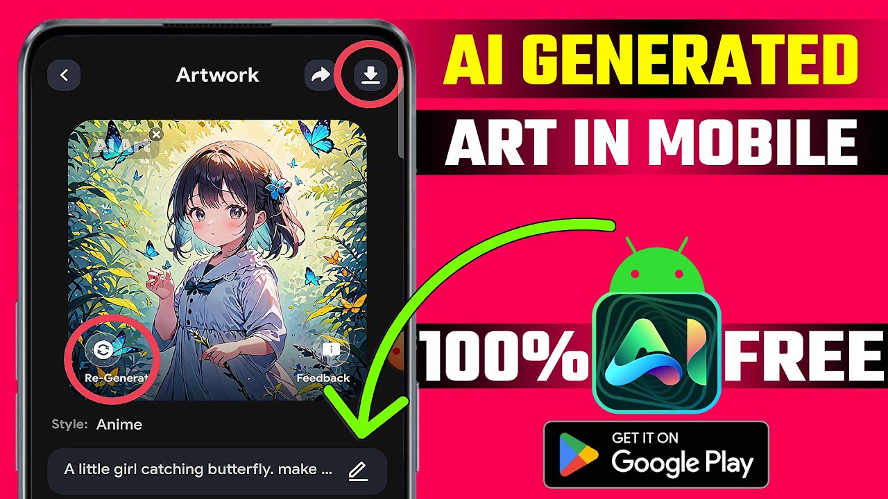 How To Make AI Generated Art In Mobile | Mobile Pe AI Art generate ...
