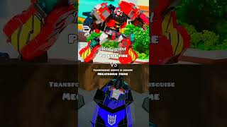 Metal cardbot VS Optimus Prime (Transformers prime), Megatronus prime (Transformers rid)