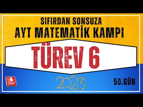 Türev (Türev Alma Kuralları) 6 AYT Matematik Kampı| 50.Gün |AYT Matematik Konu Anlatım