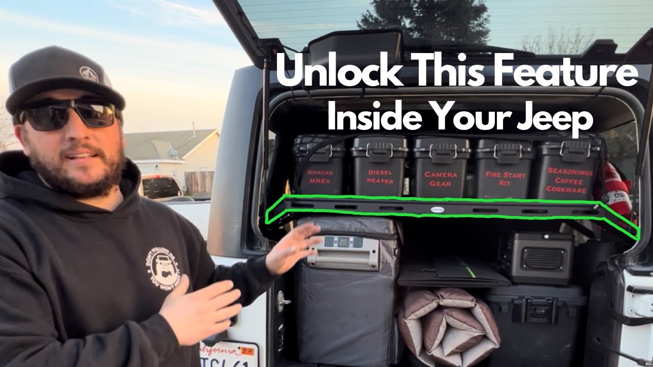 Unlock More Storage Space In Your Jeep JK & JL Unlimited With This Interior Cargo Rack By Hooke Road