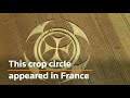 Mysterious crop circle appears in France