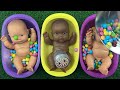 4 Minutes Satisfying with Full of 3 Rainbow BathTubs Candy with M&M's & Magic Slime Cutting Video 29