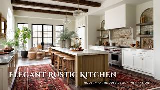 Elegant Rustic Kitchen Ideas for Timeless Living | Modern Farmhouse Design Inspiration