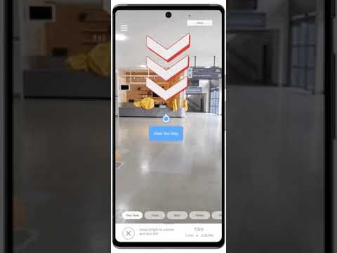 「ARCore Geospatial API」を使用したアプリの例1
