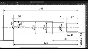 PIEZA 4 POR REVOLUCION  - NIVEL  INTERMEDIO [ AUTODESK INVENTOR ]