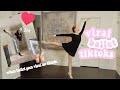 re-creating viral BALLET TIKTOKS | Halara