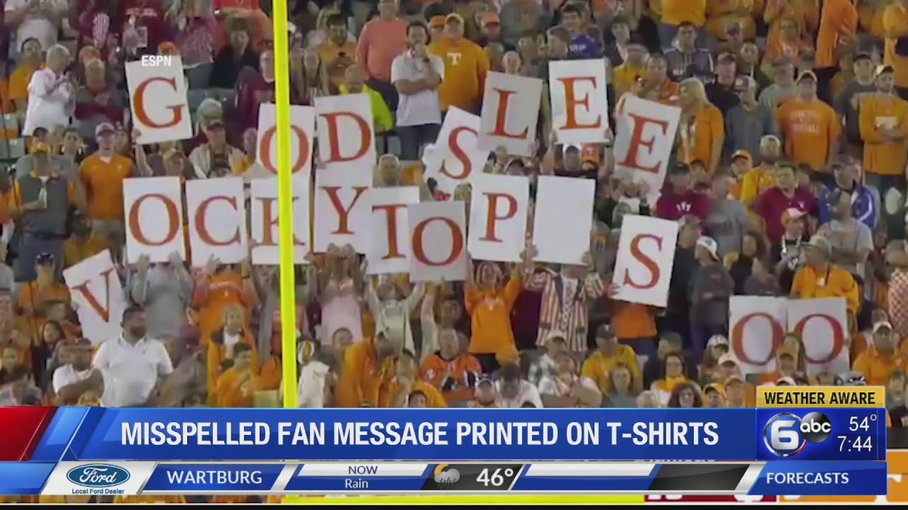 UT fans misspell good ole rocky top